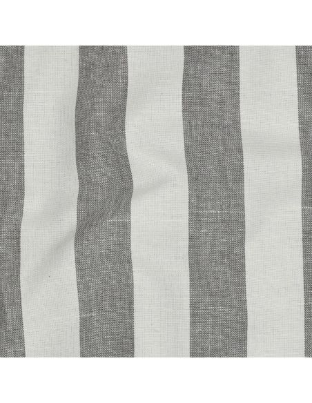 Tissus coton rayé fil teint - Gris
