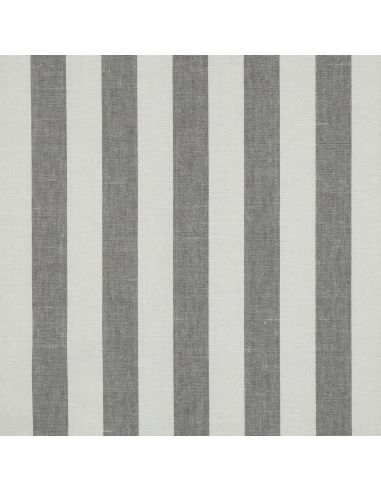 Tissus coton rayé fil teint - Gris