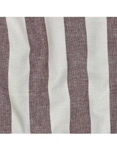 Tissus coton rayé fil teint - Bordeaux 2