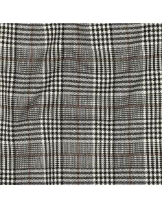 Tissus tartan écossais - Noir et beige 2