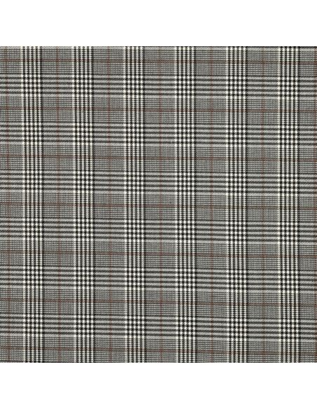 Tissus tartan écossais - Noir et beige