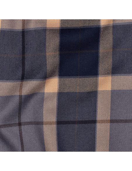 Tissus tartan écossais - Bleu marine et camel