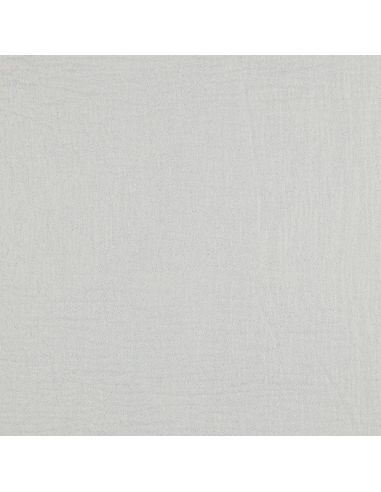 Tissu double gaze de coton irisé - Blanc cassé