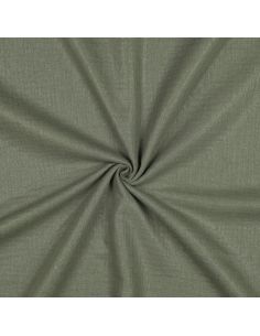 Tissu double gaze de coton irisé - Kaki