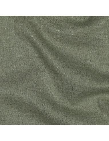 Tissu double gaze de coton irisé - Kaki
