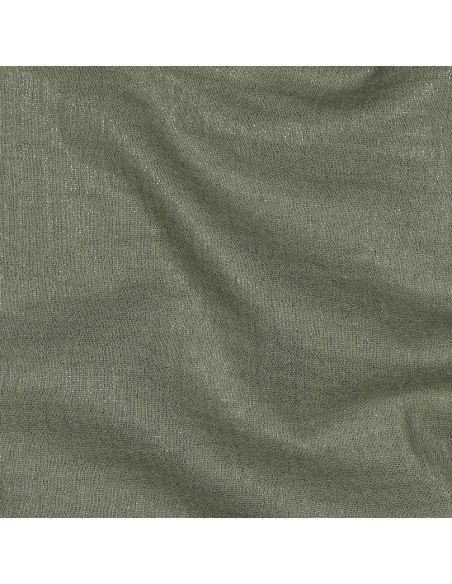Tissu double gaze de coton irisé - Kaki