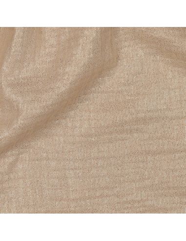 Tissu double gaze de coton irisé - Beige