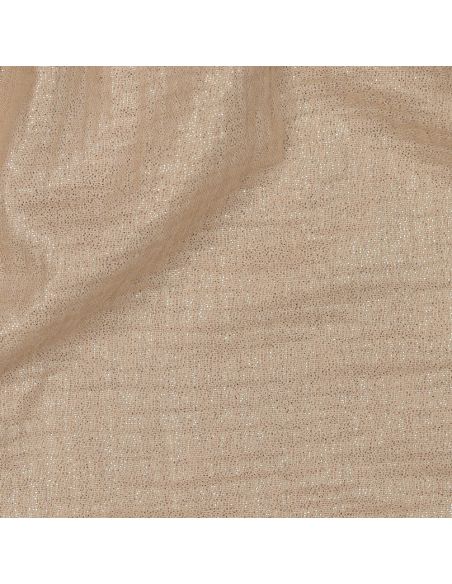 Tissu double gaze de coton irisé - Beige