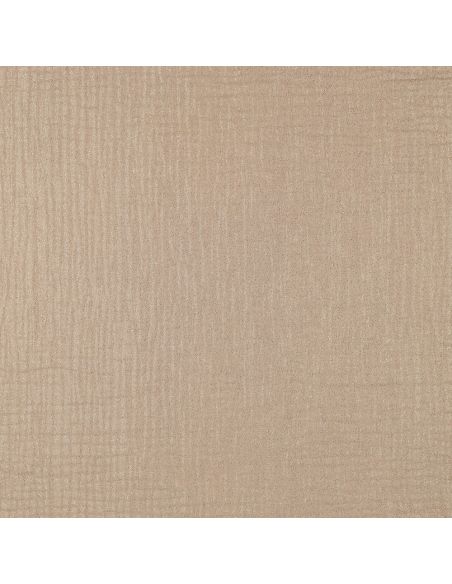 Tissu double gaze de coton irisé - Beige