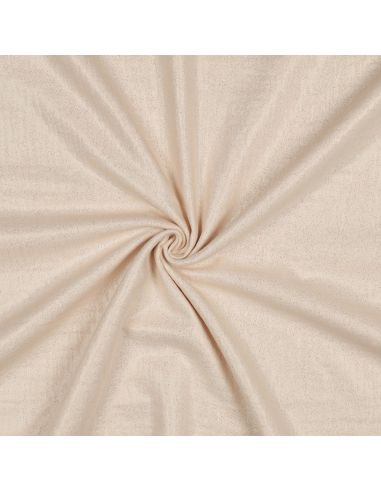 Tissu double gaze de coton irisé - Sable