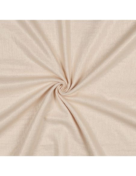 Tissu double gaze de coton irisé - Sable