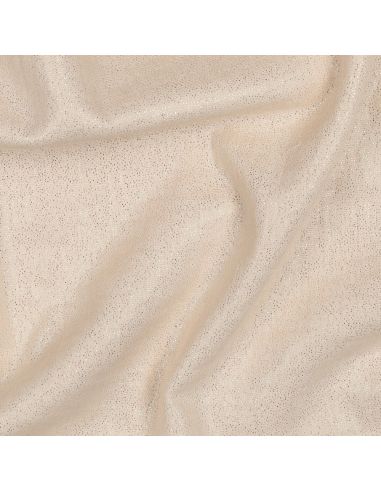 Tissu double gaze de coton irisé - Sable