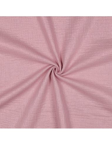 Tissu double gaze de coton irisé - Lilas