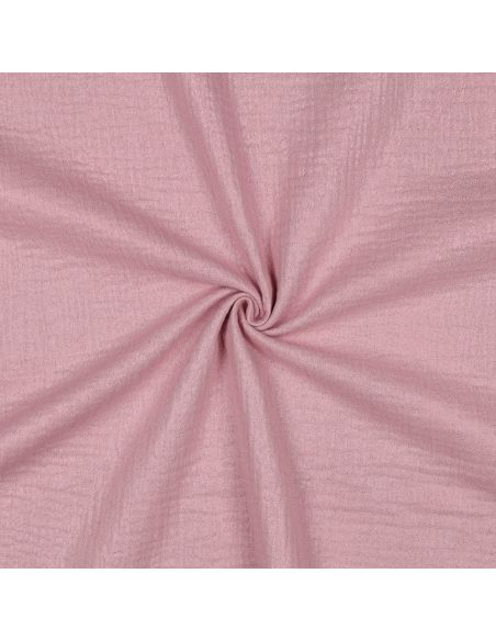Tissu double gaze de coton irisé - Lilas