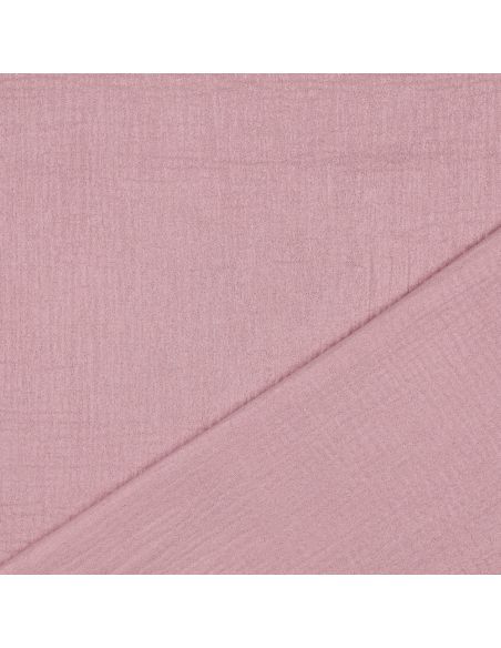 Tissu double gaze de coton irisé - Lilas