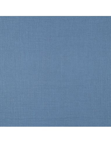 Tissu double gaze de coton irisé - Indigo