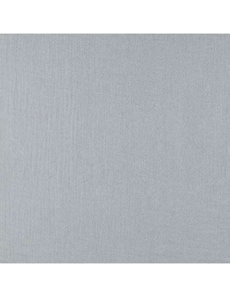 Tissu double gaze de coton irisé - Gris