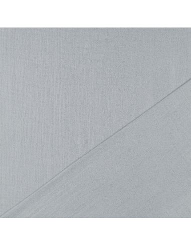 Tissu double gaze de coton irisé - Gris
