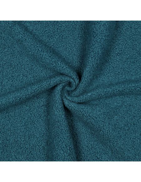 Tissu polaire Teddy double face - Bleu pétrole