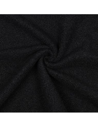 Tissu polaire Teddy double face - Noir