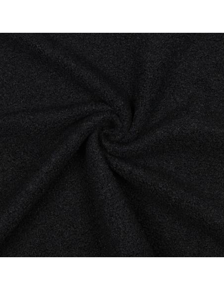 Tissu polaire Teddy double face - Noir