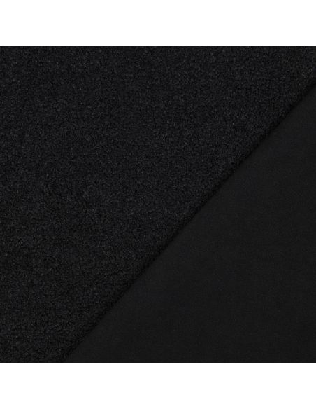 Tissu polaire Teddy double face - Noir