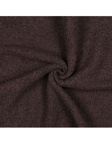 Tissu polaire Teddy double face - Marron