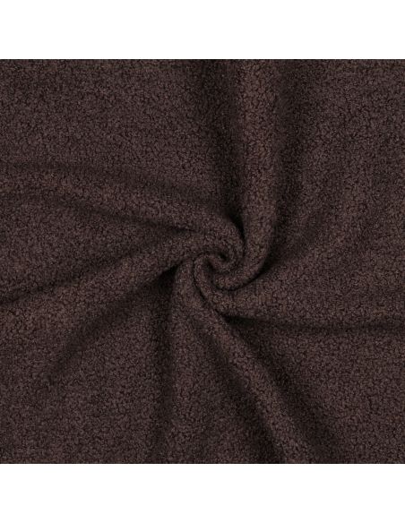Tissu polaire Teddy double face - Marron