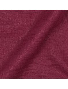 Tissu double gaze de coton irisé - Cerise 2