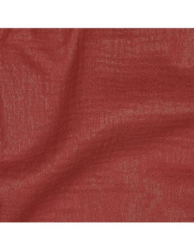 Tissu double gaze de coton irisé - Brique