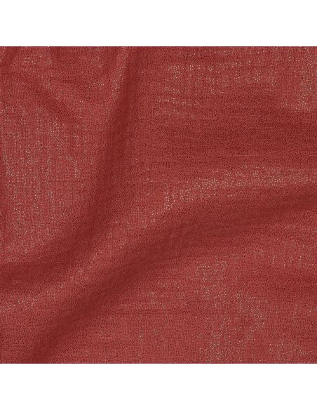 Tissu double gaze de coton irisé - Brique