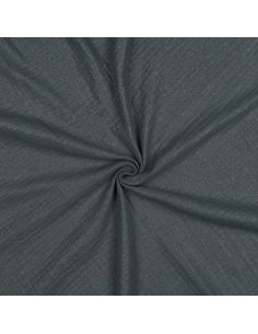 Tissu double gaze de coton irisé - Bleu acier