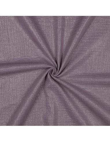 Tissu double gaze de coton irisé - Glycine