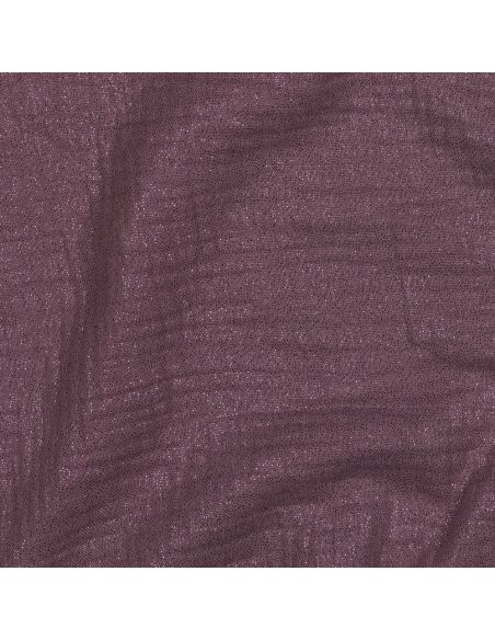 Tissu double gaze de coton irisé - Mauve
