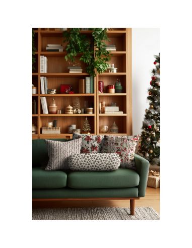Toile de coton canvas Noël - Houx