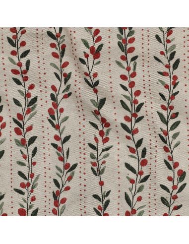 Toile de coton canvas Noël - Ornements de noël