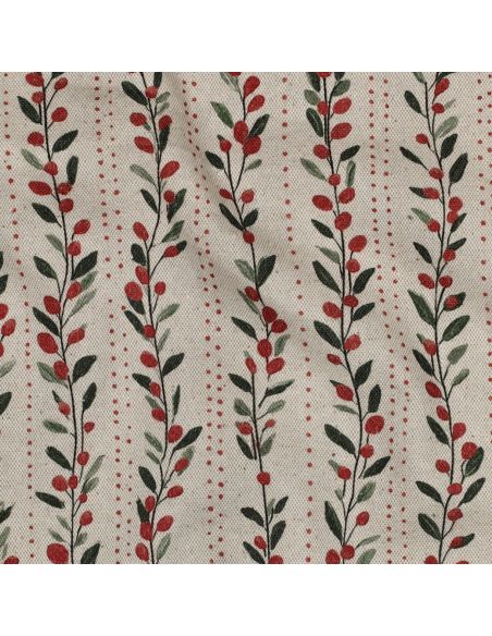 Toile de coton canvas Noël - Ornements de noël