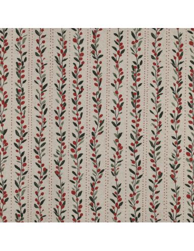 Toile de coton canvas Noël - Ornements de noël