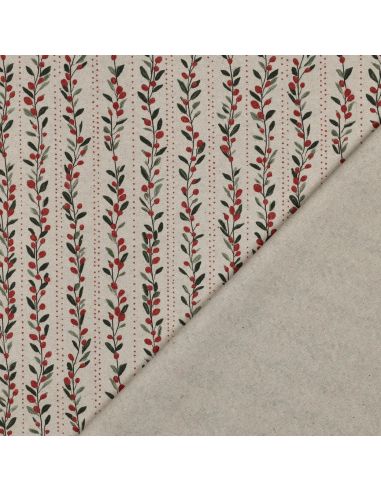 Toile de coton canvas Noël - Ornements de noël