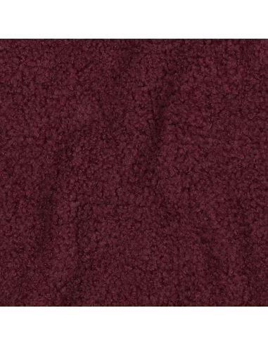 Tissu polaire Teddy double face - Bordeaux