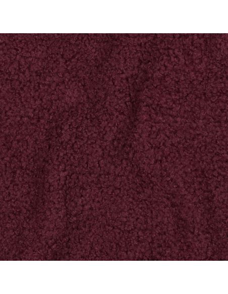 Tissu polaire Teddy double face - Bordeaux