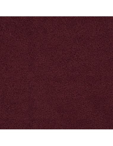 Tissu polaire Teddy double face - Bordeaux