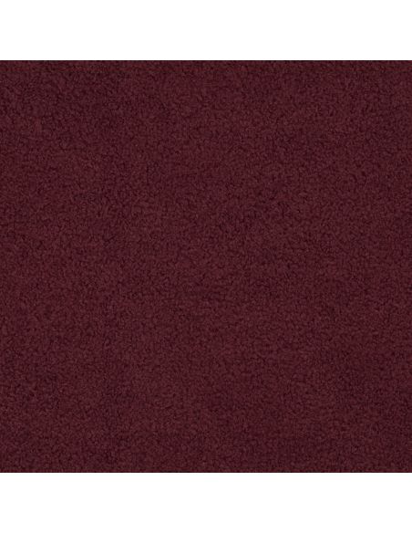 Tissu polaire Teddy double face - Bordeaux