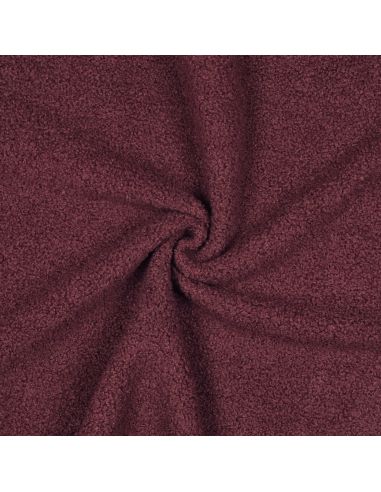 Tissu polaire Teddy double face - Bois de rose