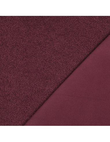 Tissu polaire Teddy double face - Bois de rose