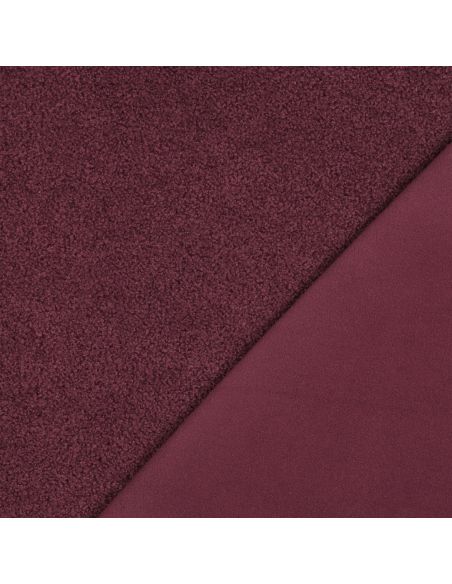 Tissu polaire Teddy double face - Bois de rose