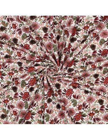 Tissu jersey digital Anaïs - Blanc cassé