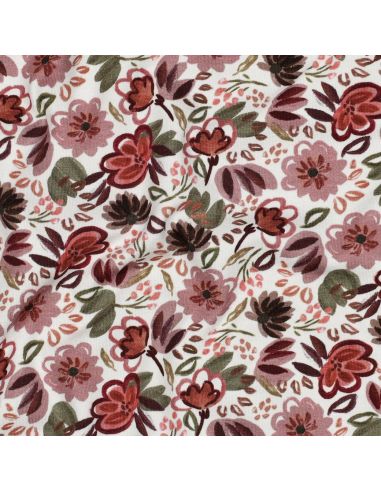 Tissu jersey digital Anaïs - Blanc cassé