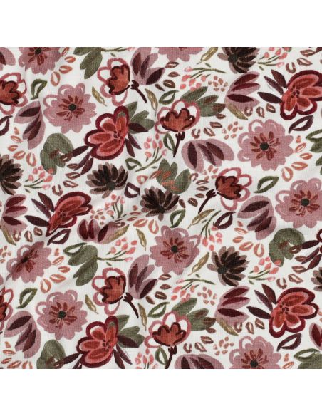 Tissu jersey digital Anaïs - Blanc cassé