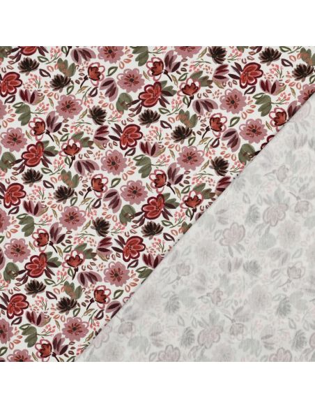 Tissu jersey digital Anaïs - Blanc cassé